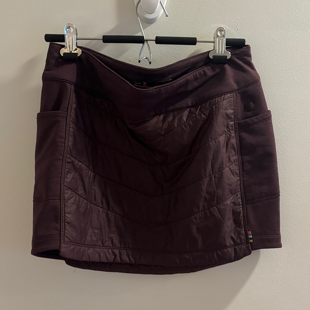 Smartwool Rich Brown Maroon Mini Skirt